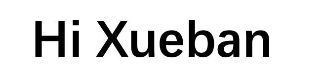 Hi Xueban